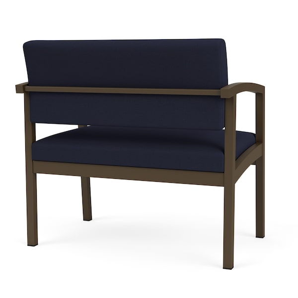 Lenox Steel Bariatric Chair Metal Frame, Bronze, OH Navy Upholstery